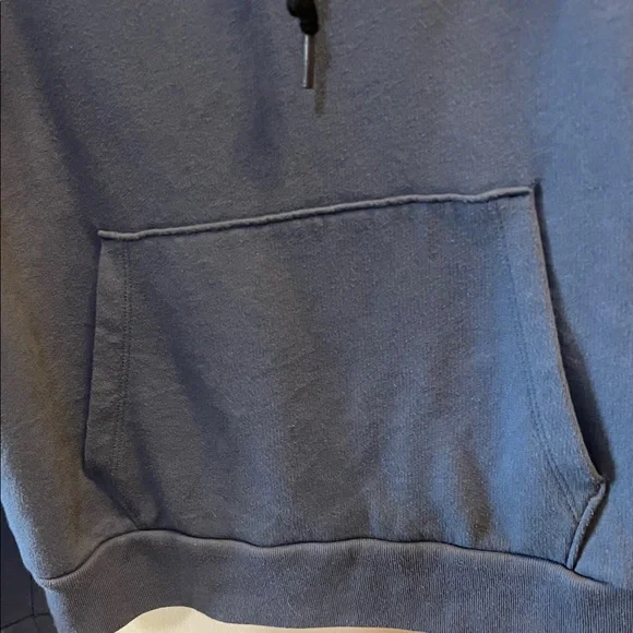 PINK Victoria's Secret Dusty Blue Pullover Hoodie Size Large - Picture 4 of 14